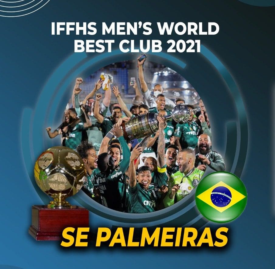 Palmeiras considerado a melhor equipa em 2021