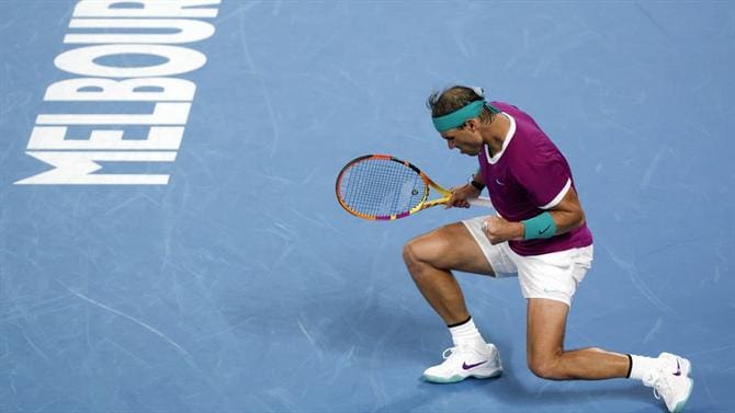 Rafael Nadal na final do Open da Austrália