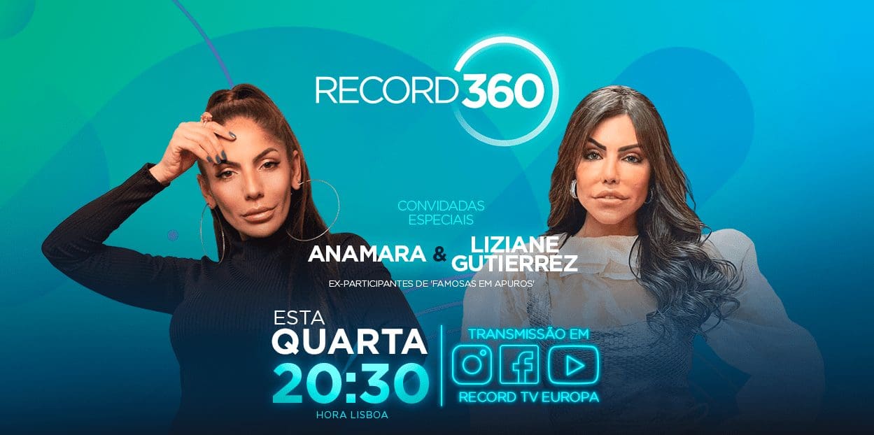 Anamara e Liziane Gutierrez estão hoje no ‘Record 360’