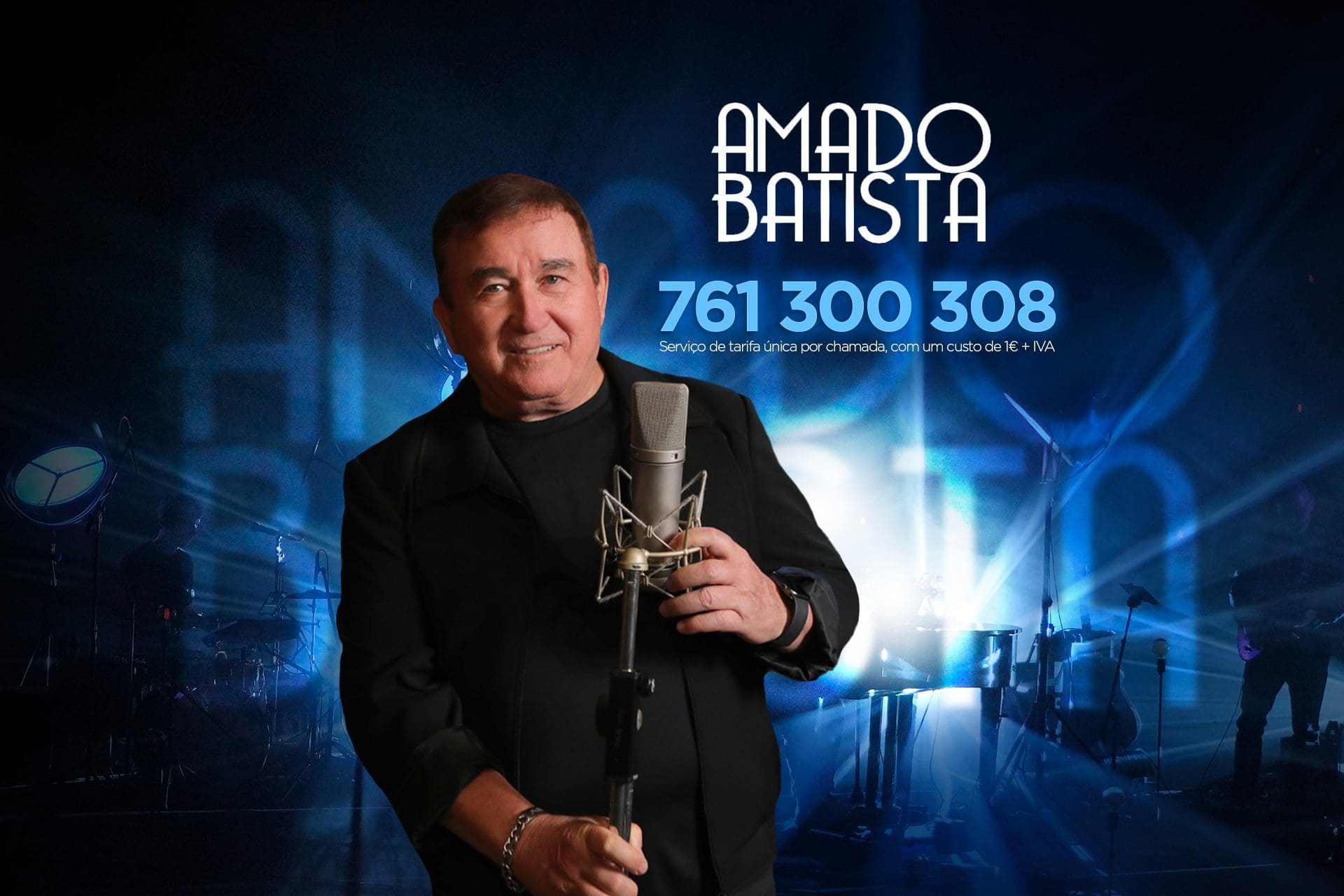 Vá ao concerto de Amado Batista com a Record TV Europa