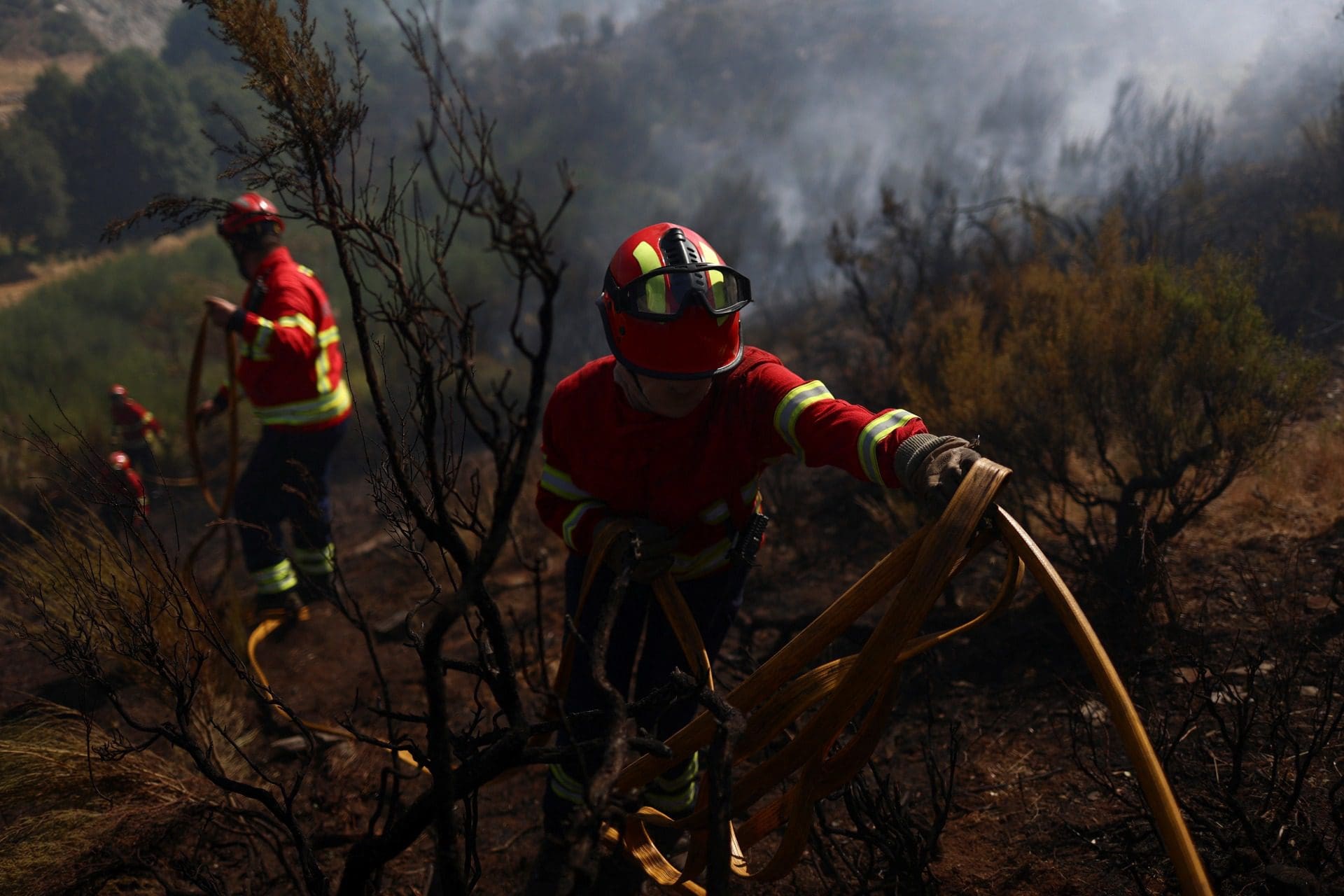 Incêndios: Mais de 140 operacionais e seis meios aéreos combatem fogo na Serra de Montejunto