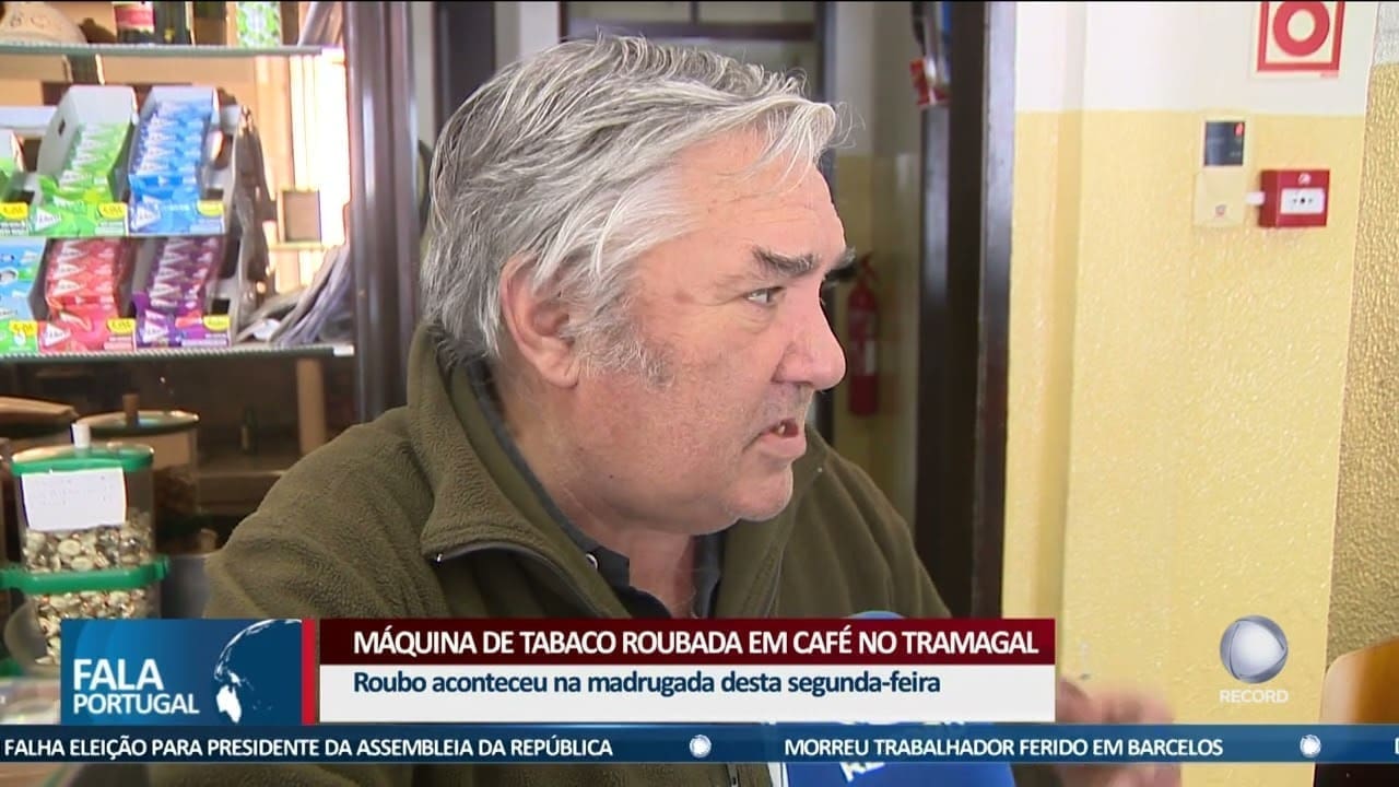 Maquina De Tabaco Roubada Em Cafe No Tramagal