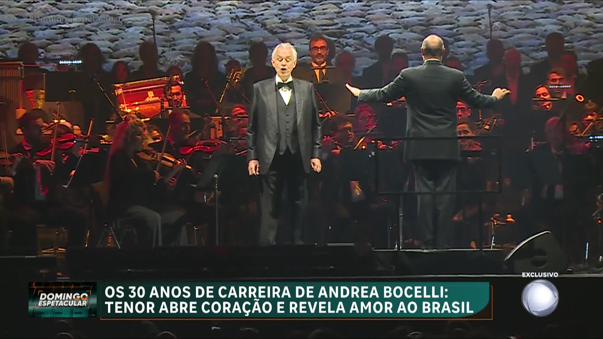 Domingo Espetacular Andrea Bocelli Comemora 30 Anos De Carreira No Brasil 2